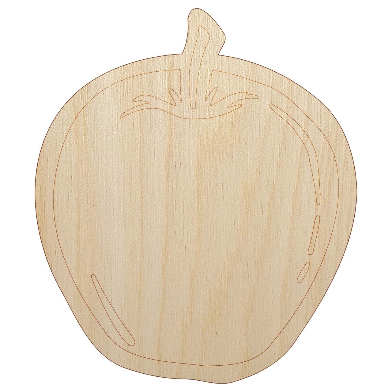 Juicy Apple Fruit Summer Harvest Teacher Unfinished Wood Shape Piece Cutout for DIY Craft Projects